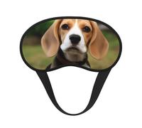 Joli masque de sommeil Beagl pour femmes, filles et hommes, masque pour les yeux doux et confortable avec sangle réglable, couverture occultante pour voyage, yoga, sieste, travail