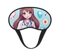 Joli masque de sommeil d'infirmière pour homme et femme - Doux et confortable - Occultant - Pour voyage, yoga, sieste, travail