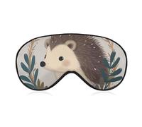 Joli masque de sommeil en forme de petit hérisson, masque pour les yeux bloquant la lumière, confortable et doux, couverture des yeux avec bande élastique, convient pour les hommes et les femmes