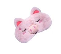 Joli masque de sommeil en peluche pour les yeux - Cache-œil pour fille et femme - Masque de sommeil animal de nuit pour sieste relaxante - Soins de santé (11)