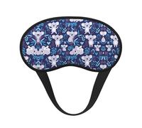 Joli masque de sommeil occultant à imprimé koala - Masque contour des yeux, parfait pour les voyages, la méditation et une utilisation de nuit