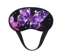 Joli masque de sommeil papillon violet pour dormir sur le côté, masque de sommeil occultant pour homme et femme, masque de sommeil sans pression, doux, respirant, confortable pour dormir la nuit