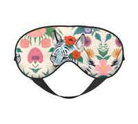 Joli masque doux pour les yeux, imprimé sur toute la surface, 96 % polyester, 4 % élasthanne