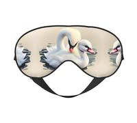 Joli masque doux pour les yeux, imprimé sur toute la surface, 96 % polyester, 4 % élasthanne