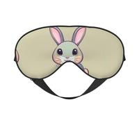 Joli masque doux pour les yeux, imprimé sur toute la surface, 96 % polyester, 4 % élasthanne