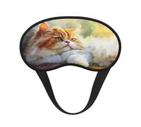 Joli masque pour les yeux de petit chat perdu pour dormir, masque doux et confortable, masque relaxant sans pression nocturne.