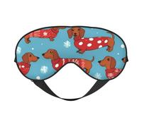 Joli masque pour les yeux imprimé Corgi - Respirant - Idéal pour le camping, la méditation et le yoga