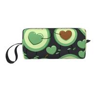 Joli Modèle sans Couture Coeur Avocat, Trousse de Maquillage Trousse à cosmétiques Trousse de Toilette de Voyage Portable Pochette de Maquillage