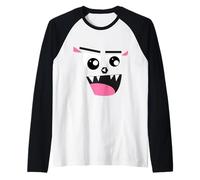 Joli Monstre Halloween Costume Party Manche Raglan