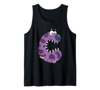 Joli monstre violet Alphabet C pour enfants Débardeur