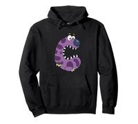 Joli monstre violet Alphabet C pour enfants Sweat à Capuche