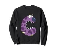 Joli monstre violet Alphabet C pour enfants Sweatshirt