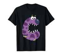 Joli monstre violet Alphabet C pour enfants T-Shirt