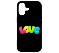 Joli Mot d'amour en Rose, Jaune, Vert, Bleu Coque pour iPhone 17