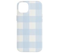 Joli Motif à Carreaux Vichy Bleu Layette Coque pour iPhone 14 Plus