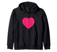 Joli motif à pois rose orange et graphique minimaliste Sweat à Capuche