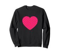 Joli motif à pois rose orange et graphique minimaliste Sweatshirt