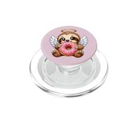 Joli Motif Ange Paresseux Mangeant Un Donut PopSockets PopGrip pour MagSafe