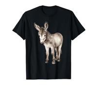 Joli Motif Aquarelle bébé âne T-Shirt