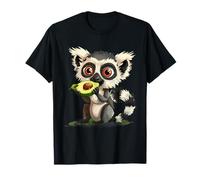 Joli Motif Avocat lémurien imprimé Animal Amant de lémurien T-Shirt
