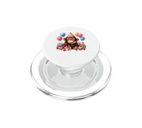 Joli Motif chimpanzé pour fête d'anniversaire PopSockets PopGrip pour MagSafe