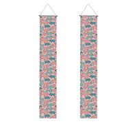 Joli motif cochons imprimés, esthétiques, ambiance festive, bannière décorative pour intérieur et extérieur