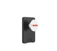 Joli Motif cœurs Rouges pour la Saint Valentin Kawaii Love pour Homme et Femme PopSockets PopWallet pour MagSafe