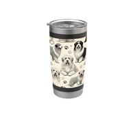 Joli motif de berger polonais des plaines Gobelet isotherme en acier inoxydable double paroi