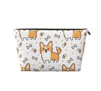 Joli Motif de Chien et d'os Corgi, Trousse de Toilette Trousse de Maquillage Sac à cosmétiques Trousse de Toilette de Voyage Portable