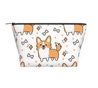 Joli Motif de Chien et d'os Corgi, Trousse de Toilette Trousse de Maquillage Sac à cosmétiques Trousse de Toilette de Voyage Portable