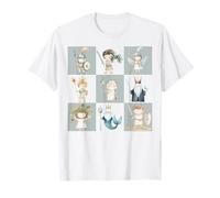 Joli Motif de Dessins animés grecs de la mythologie des Dieux et des héros T-Shirt