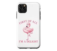 Joli Motif de Flamant Rose I am a Delight Coque pour iPhone 11 Pro Max