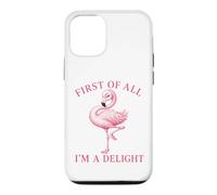 Joli Motif de Flamant Rose I am a Delight Coque pour iPhone 12/12 Pro