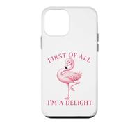 Joli Motif de Flamant Rose I am a Delight Coque pour iPhone 12 Mini