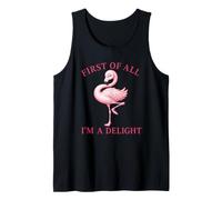 Joli Motif de Flamant Rose I am a Delight Débardeur