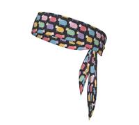 Joli motif de mouton coloré, bandeau de sport, élastique, réglable, unisexe, doux, confortable, respirant