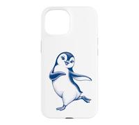 Joli Motif de Pingouin Dansant pour Filles Coque pour iPhone 15