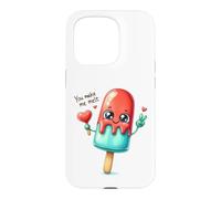 Joli Motif de Popsicle Love avec You Make Me Melt Coque pour iPhone 15 Pro