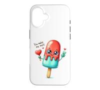 Joli Motif de Popsicle Love avec You Make Me Melt Coque pour iPhone 16