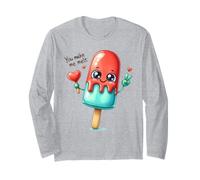 Joli Motif de Popsicle Love avec You Make Me Melt Manche Longue