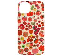 Joli Motif de Tomate rétro avec paysages esthétiques Coque pour iPhone 14 Plus