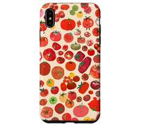 Joli Motif de Tomate rétro avec paysages esthétiques Coque pour iPhone XS Max