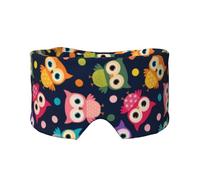 Joli motif hibou à pois,Masque pour les yeux bloquant la lumière Cache-yeux et cache-oreilles pour le sommeil