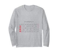 Joli Motif Japonais Hiragana Love Grid Minimal Noir Manche Longue