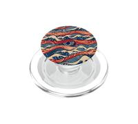 Joli Motif Japonais Ukiyo-e Ocean PopSockets PopGrip pour MagSafe