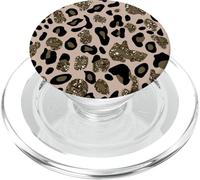 Joli Motif léopard Rose pâle | Pois guépard PopSockets PopGrip pour MagSafe