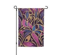 Joli motif pailleté imprimé pour toutes les occasions de jardin toutes saisons drapeau extérieur décoration de cour pour patios drapeaux
