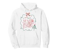 Joli Motif Père Noël en traîneau Express Sweat à Capuche