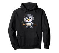 Joli Motif Pingouin de Joueur de Hockey Sweat à Capuche