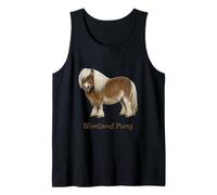 Joli Motif Poney Shetland Sweet Sheltie Equestrian Débardeur